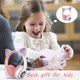thumbnail image 3 of Flashing LED Cute Cat Ears Headphones Bluetooth Wireless Headset with Mic TF FM Kid Girl Stereo Music Earbud Kitten Earphon Gift, 3 of 5