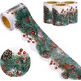 thumbnail image 1 of 99 Pieds Bordures de Tableau d'Affichage de Noël Baies Rouges & Pins Aiguilles Bordures Festonnées Décorations de Tableau d'Affichage de Classe pour Vacances École Décoration de Fête Tableau Noir, 3 Rouleaux, 1 of 7