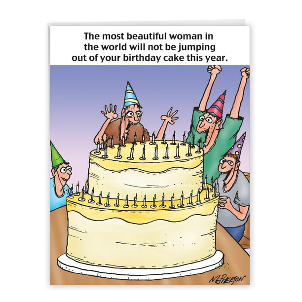 1 Jumbo Funny Birthday Greeting Card ( x 11 Inch) - Most Beautiful Woman  Birthday Card J1329 