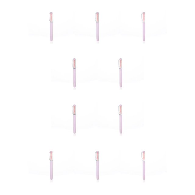 Bewildely Pluma de pintura de diamantes de imitación 5D Agarre cómodo con puntas Herramientas de perforación Diseño único resistente Kits de punto de morado claro 10piezas Bewildely CBP349733