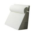 thumbnail image 4 of Wedge Pillow Backrest Cushion Waist Support with Removable Knitted Cotton Cover for Bed Rest and Leg Elevation, 4 of 9