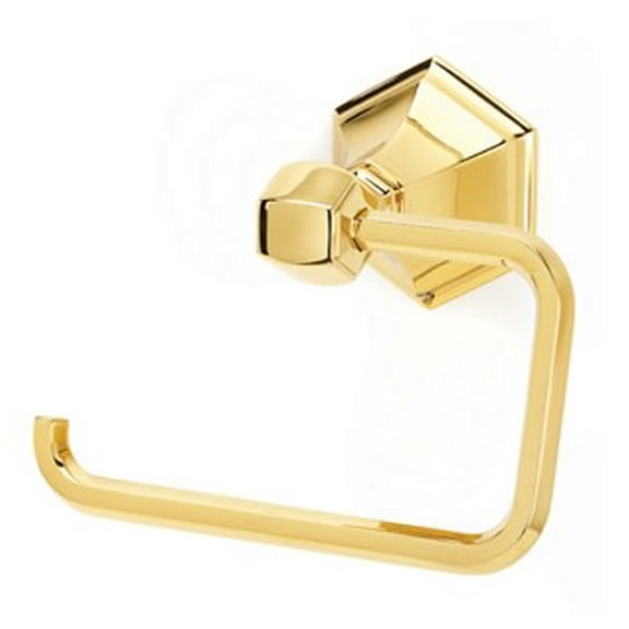 Nicole Singe Post Toilet Paper Holder - Finish: Polished Brass