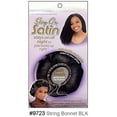 thumbnail image 2 of Stay On Satin Bonnet à Cordon - Style 9723 Noir, 2 of 3
