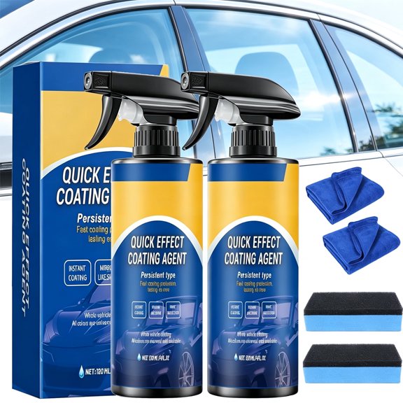 Nano Spray From Germany, Quick Effect Coating Agent For Car, Waterless Wash Polish, Paint Protection And Glass Cleaner For All Vehicles