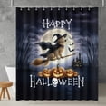 thumbnail image 2 of Happy Halloween Golden Retriever Witch Pumpkins Bats Shower Curtain Goldens Dog Lover Gifts Idea Waterproof Bathroom Bathtub Curtain - 13012, 2 of 5