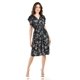 thumbnail image 1 of Vestido estampado flores Roman Fashion /Juvenil, 8867-13 (Negro flores) negro G, 1 of 6