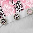thumbnail image 4 of Homewish Initial D Letter Curtains Pack of 2 (42x84 Each) for Kids, Bohemian Damask Flower Curtains Blackout, Pink Princess Bowknot Home Decor, 4 of 6