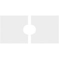 thumbnail image 4 of 22"W x 11"H x 4"ID x 7 1/2"C x 1"P Rectangle Architectural Grade PVC Contemporary Ceiling Medallion, Two Piece, 4 of 11