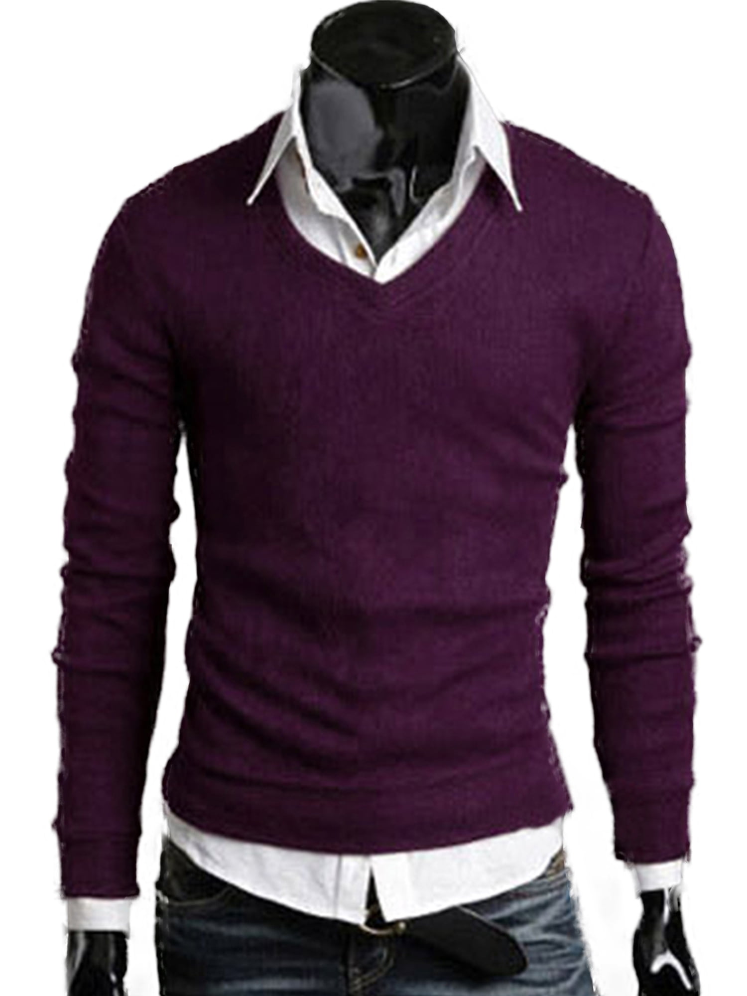 jumper with shirt collar mens
