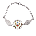 thumbnail image 1 of Emblema nacional de Estados Unidos Pulsera pulsera pulsera alas de ángel pulsera, 1 of 3