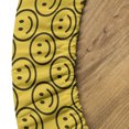 thumbnail image 5 of Ambesonne Funny Faces Fitted Round Tablecloth, Art Smiling Characters, 36"- 40" Diameter, Dark Army Green Yellow, 5 of 5
