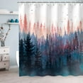 thumbnail image 3 of Stall Shower Curtain 36"x72" Inches Small Shower Curtain, Forest Mountain Shower Curtain Tree Shower Curtains for Bathroom, Nature Shower Curtain Hooks, 3 of 6