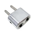 thumbnail image 2 of MERIGLARE Headless Electric Guitar Bridge & Tailpiece Set Single Saddle Metal Spare Parts Guitar Parts Guitars Modification Accessories silver Winding lock, 2 of 9