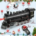 thumbnail image 2 of Beefunni Train Set for Boys, Alloy Christmas Train Sets , Electric Remote Control Train Sets with Steam Locomotive, Light Up Cars and Tracks, Toys Gifts for Kids Toddlers 3-8+Years Old, 2 of 9