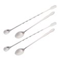 thumbnail image 3 of GOOHOCHY 4pcs Café de acero inoxidable con agitación de la cuchara Postre cucharas de mango largo Spoons, 3 of 8