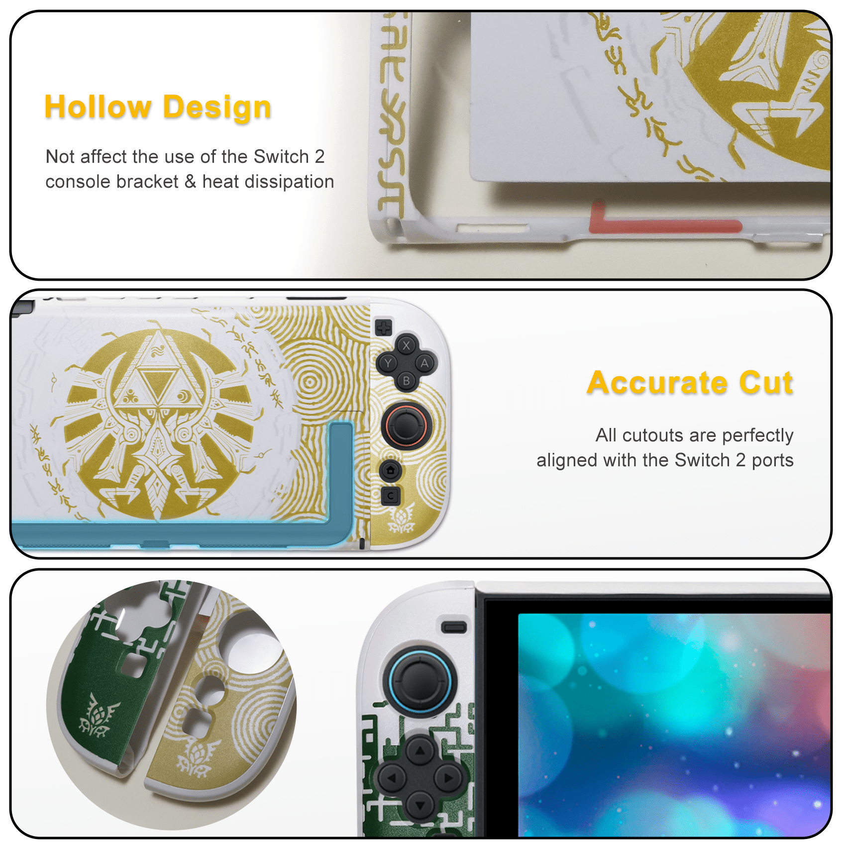 Switch 2 Case Zelda, Hard Protective Case for Nintendo Switch 2