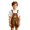 T10-Coffee, variant on 4-5 Years Toddler Boy'S Trousers Elastic Waist Slacks Straight Leg Solid Color Trousers Fashion Bottoms Green