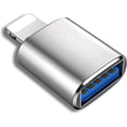 thumbnail image 1 of Adaptador Lightning a USB, [certificado Apple MFi] Cable adaptador de sincronización de datos USB 3.0 OTG para iPhone/iPad, compatible con lector de tarjetas, cámara, USB, ratón y teclado., 1 of 5