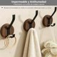 thumbnail image 4 of Ganchos Adhesivos de Pared 4PCS, Perchero de Madera para Colgar Abrigo, Ropa, Llaves, Bolsos, Toallas, Ganchos Multiuso con Diseño de Doble Gancho para Baño, Cocina, Dormitorio Entrada y Hogar, 4 of 4