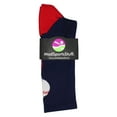 thumbnail image 2 of Baseball Logo Crew Socks (Navy/Red, Small), 2 of 2