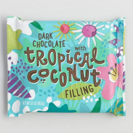 World Market® Tropical Coconut Dark Chocolate Bar 3.5 oz. (Pack of