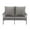 Dark Grey, variant on Boyel Living 54 inch Resin Outdoor Patio Lounge Chair Garden Sofa Park Yard Modern Furniture with Cushioned
