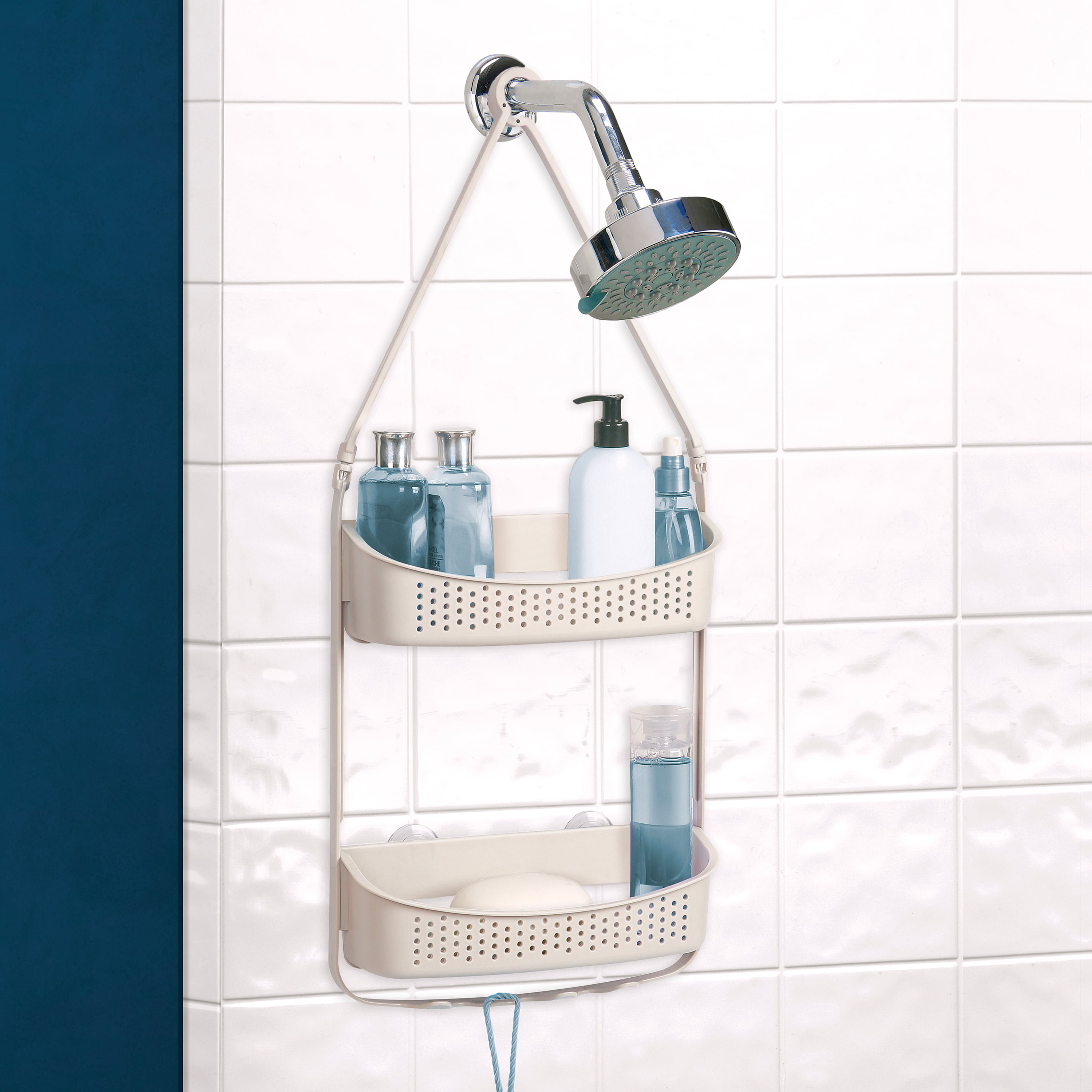 Bath Bliss Multi Hanging Option Shower Caddy in White 28523-WHITE