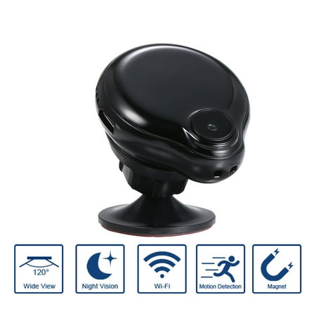 Image of WiFi Mini Camera Wearable Small Cam Full 1080P Infrared Night Version Camcorder for Indoor