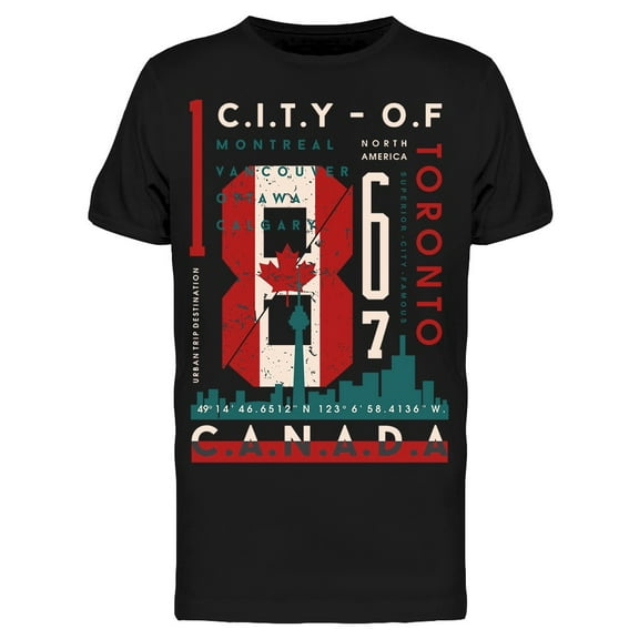 City Of Montreal T-Shirt Men -Image by Shutterstock, Male Small