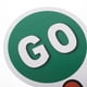thumbnail image 3 of Juego de 2 señales de stop y go, de mano, de doble cara, rojas y verdes, de PVC, impermeables, para la enseñanza de la seguridad vial, 3 of 7