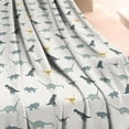 thumbnail image 3 of LightGray Cartoon Dinosaurs Pattern Blanket,Comfortable Soft Lamb Wool Throw Blanket,All Season,Warm Lightweight Blankets for Sofa Bed Couch Living Room Chair,40"x50", 3 of 4