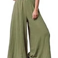 thumbnail image 3 of Pantalones anchos y holgados de algodón y lino para mujer, de estilo europeo y americano, informales, de talla grande., 3 of 6