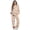 Bird Floral Print, variant on Cow Print 2 Piece Outfits for Women Long Sleeve Pullover and Wide Leg Pants Casual Cozy Track Suit Set for Getaways Weekend Trips Daily Wear, L
