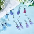 thumbnail image 3 of 8 Pairs Butterfly Earrings Women Set Fabric Dangle Earrings, 3 of 5