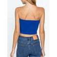 thumbnail image 4 of A2Y Women's Basic Sexy Cute Tube Strapless Cotton Tank Top Royalty XL, 4 of 4