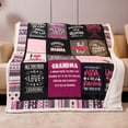 thumbnail image 2 of Best Grandma Blanket Gifts from Grandchildren Grandma Mothers Day Christmas Birthday Gifts | Best Grandma Ever Blanket Throw Blanket Presents Bday Gifts from Grandaughter Grandson 5”, 2 of 7