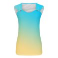 thumbnail image 4 of Puntoco Camisolas ajustadas para mujer, camiseta sin mangas con estampado de moda para mujer, blusa informal sin mangas, 4 of 4