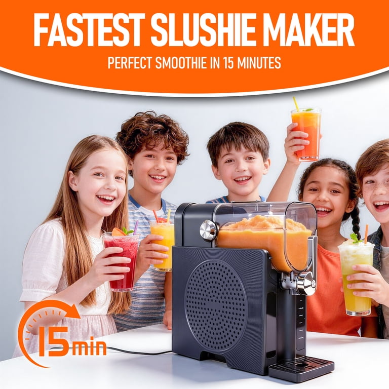 BIZAURA Slushy Machine Maker No Ice Needed 6 Presets Includes