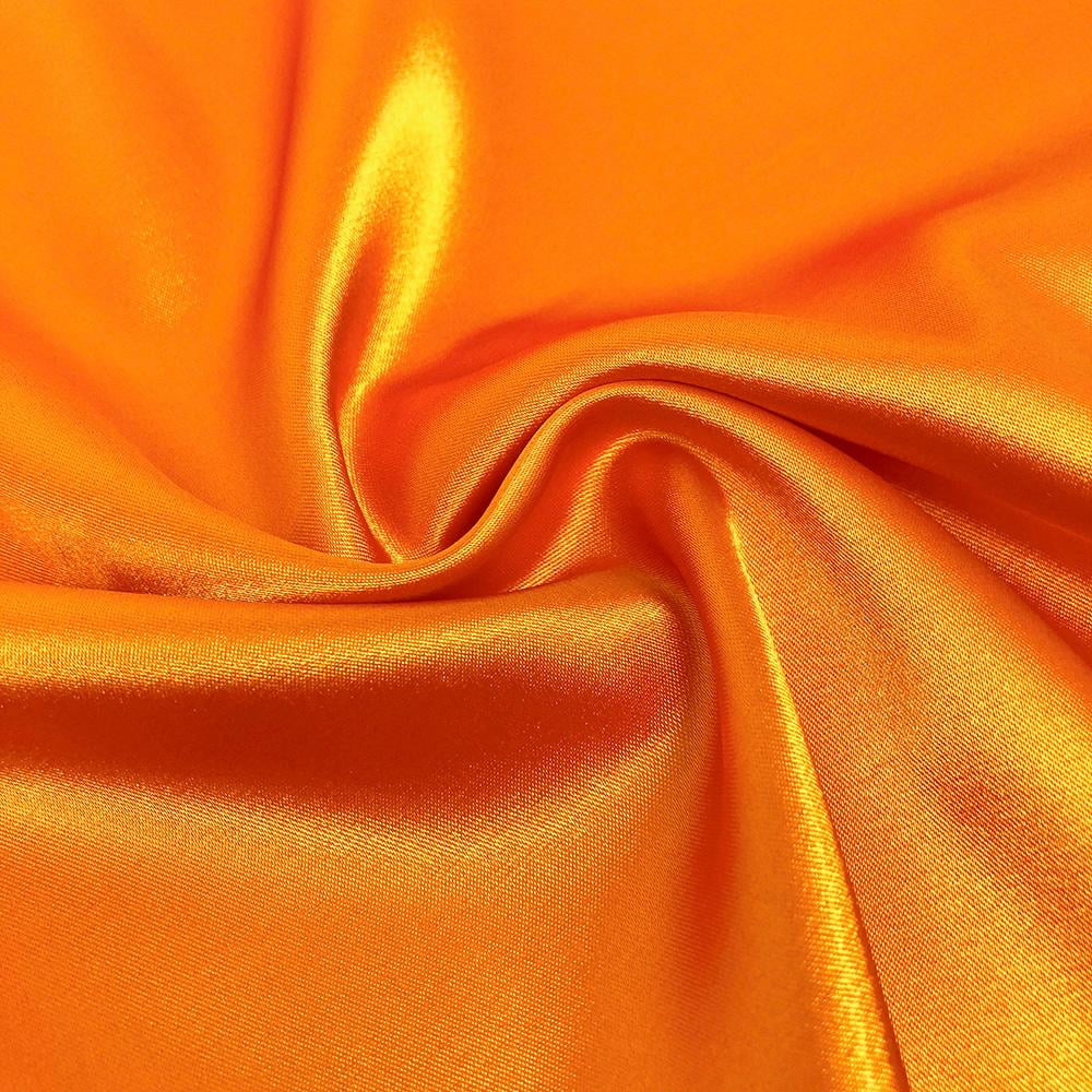 Stretch Charmeuse Satin Polyester Fabric for Wedding Dress by The Yard