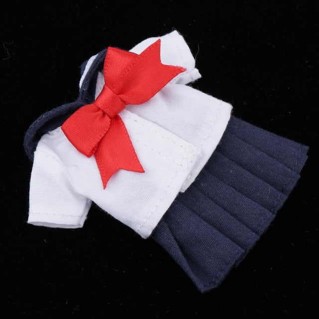 Mini conjuntos de uniformes japoneses reemplazo de accesorios hechos cuerpo , 7 a elegir , Azul , tal se describe Azul Yotijar Muñeca