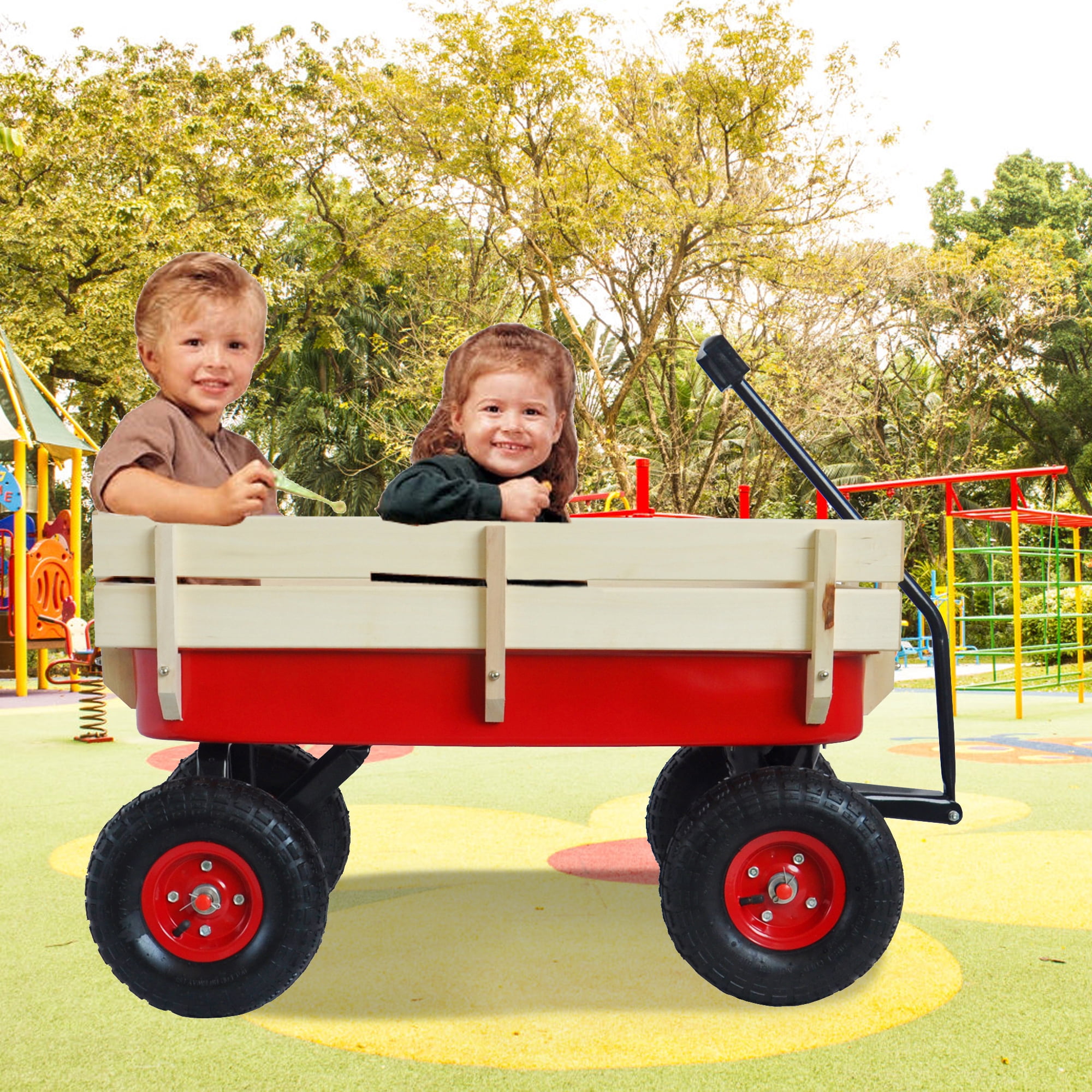 Buy Toy Wagons for Kids, AllTerrain Utility Wagon w Removable Wooden