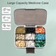 thumbnail image 3 of Pill Organizer, Portable Pill Dispenser, Moisture-Proof Travel Pill Case for Vitamin, Medicine, Fish Oil/Supplements Extra Large 9 compartments (Black, 3 of 4