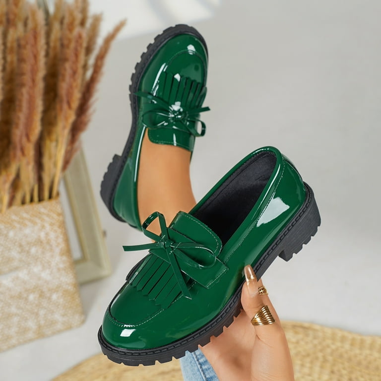 green dress maroon shoes Color Crush: Emerald Green Alicia Wood Lifestyle