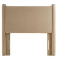 thumbnail image 5 of Headboard, Twin, Gray, Velvet, Hotel Bedroom, Modern Contemporary, HB38156, 5 of 7