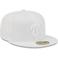 thumbnail image 3 of Men's New Era Washington Nationals White on White 59FIFTY Fitted Hat, 3 of 5