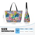 thumbnail image 4 of Pofeuu Cartoon Marine Animals Print Beach Bag,Waterproof Sandproof Beach Tote Bag, Large Capacity Foldable Beach Bags for Women, 4 of 7