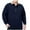 Navy, variant on TFEOQRY Men's Plus Size Cotton Shirts Casual Top Solid Color Long Sleeved Lapel Business T-Shirt Long Sleeved Lapel Top