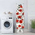 thumbnail image 3 of Kuiaobaty Rose Leaf Pattern Ironing Board Cover Non-Slip Universal Stretchy Cover with Hook and Loop Fastener Strap and Elasticized Edges for Friends Home Decoration, 3 of 5