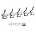 thumbnail image 2 of Coat Rack Wall Mounted Long,5 Tri Hooks for Hanging Coats, Coat Hooks Wall Mounted,Wall Coat Hanger,Hook Rack for Clothes,Jacket,Hats, 2 of 9