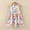 Light Pink, variant on Summer Easter Dresses Short Sleeved Small Floral Princess Style Long Summer Dress for Girls Teens Elastic Waist for Holiday Party